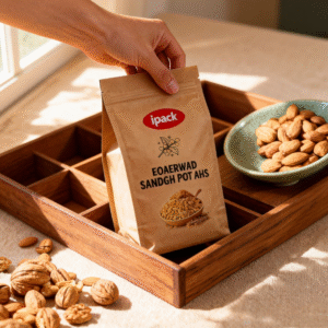 resealable plastic for food nuts packaging