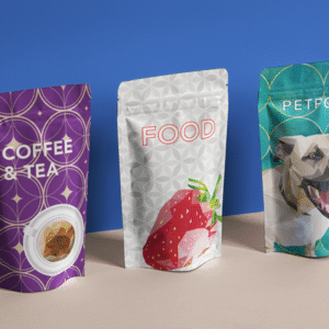 resealable food storage bags with double sided matte printing