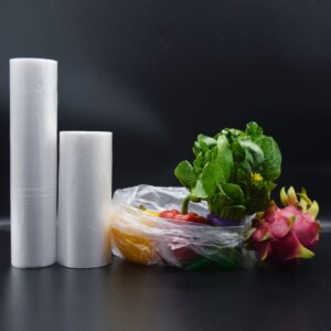 clear grocery bag for fruits, vegetables easy peel off