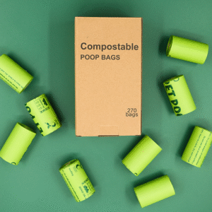 100% certified home compostable dog poop bags
